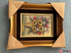 Picture signed with Bouquet of Flowers