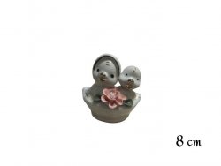 Keramikfigur Motiv 2 Enten in einer Schale