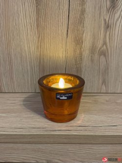Tealight glass in yellow for the table or dresser from LEONARDO