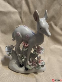 Ceramic figure fawn standing