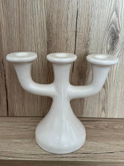 Candlestick porcelain for three candles