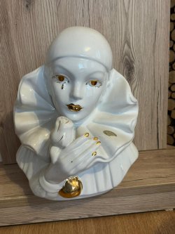 porcelain figure gold plated
